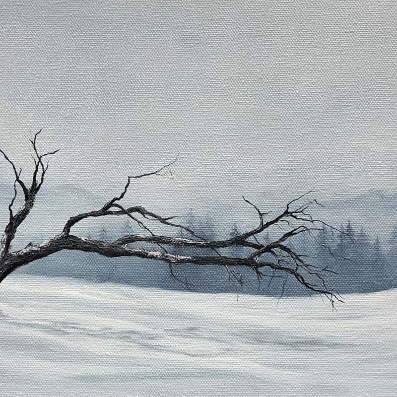 Cold Embrace - 19x12inch on deep edge canvas