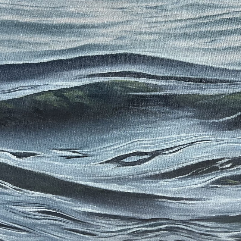 10x20inch on hardboard, custom framed